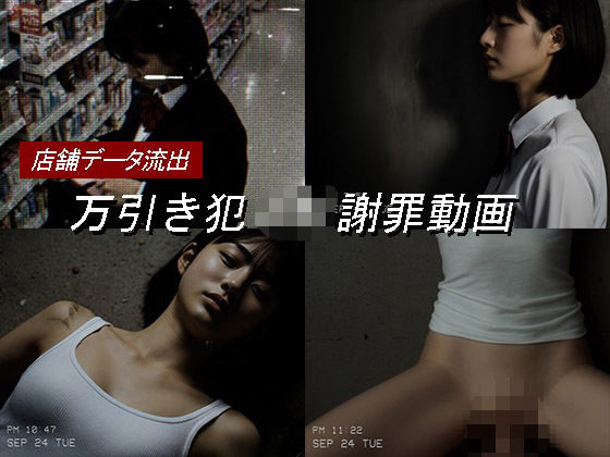 万引き女子校生のお仕置き謝罪動画 17❤Blue Frames【動画・アニメーション】