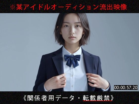 某アイドルオーディション流出映像【No.1009】❤Blue Frames【制服】