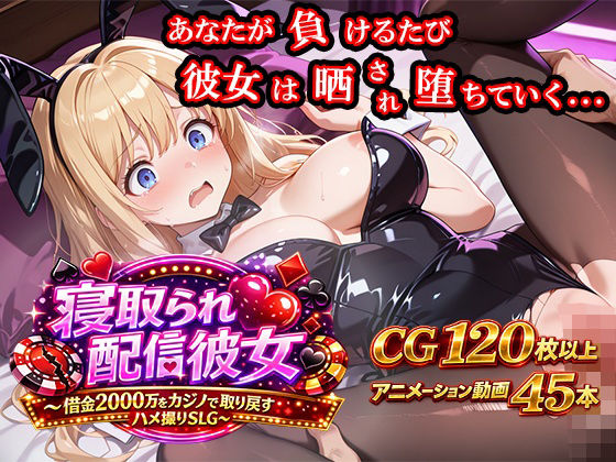 寝取られ配信彼女 〜借金2000万をカジノで取り戻すハメ撮りSLG〜❤ノワールワークス【動画・アニメーション】