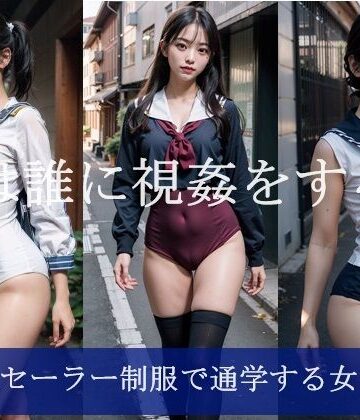 スク水セーラー制服で通学する女子校生【FAI文庫❤制服】評価5.00