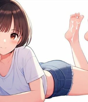 女の子の臭い足の匂いでイク！〜気持ちいいぶっかけの時間だよ〜【晴耕雨読❤処女】