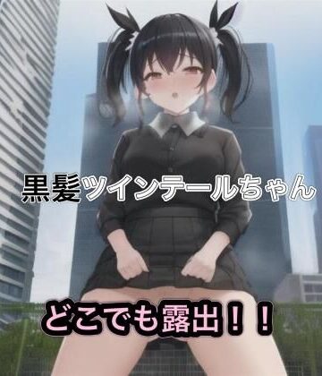 黒髪ツインテールちゃんのどこでも露出！！【まんまんちん❤OL】