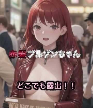 赤髪ブルゾンちゃんのどこでも露出！！【まんまんちん❤OL】