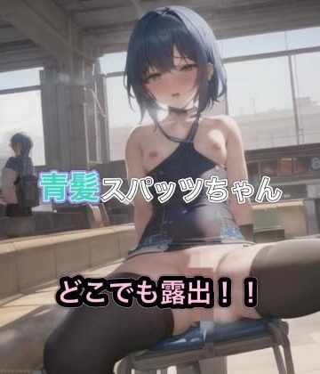 青髪スパッツちゃんのどこでも露出！！【まんまんちん❤OL】