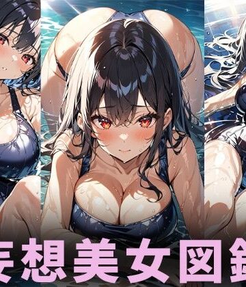 巨乳水着美女【妄想イラスト美女図鑑vol.156】【AIイラスト美女研究所❤処女】評価5.00