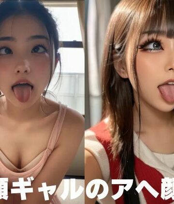 童顔ギャルのアヘ顔集【AI❤辱め】