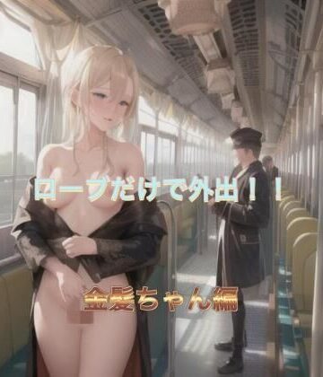 ローブだけで外出！！ 金髪ちゃん編【まんまんちん❤OL】評価5.00