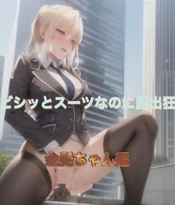 ビシッとスーツなのに露出狂 金髪ちゃん編【まんまんちん❤OL】