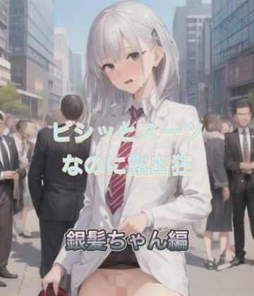 ビシッとスーツなのに露出狂 銀髪ちゃん編【まんまんちん❤OL】