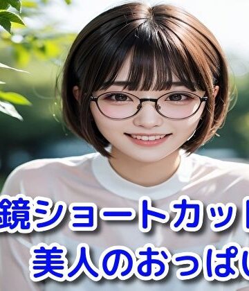 眼鏡ショートカット美人のおっぱい【いぬねこ❤イラスト・CG集】