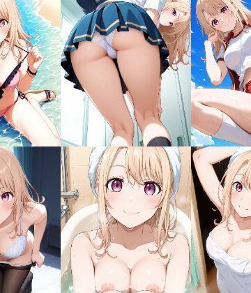 「黒岩メダカに私の可愛いが通じない」川井モナ セクシー写真集（全500枚）【人の海❤イラスト・CG集】