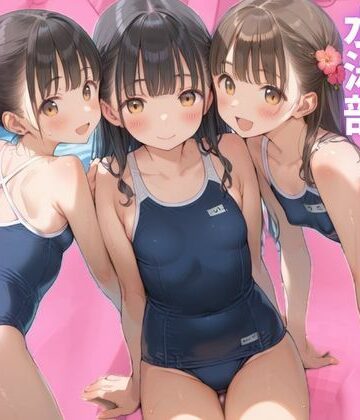 つるぺた水泳部員と生ハメ大乱交？？【むちふわドーナツ❤処女】