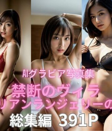 AIグラビア写真集 禁断のヴィラ イタリアンランジェリーの誘惑 総集編【BAI Publishers❤処女】