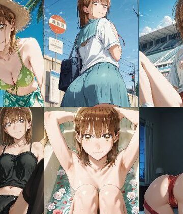 「アオのハコ」鹿野千夏セクシー写真集14（全500枚）【人の海❤イラスト・CG集】