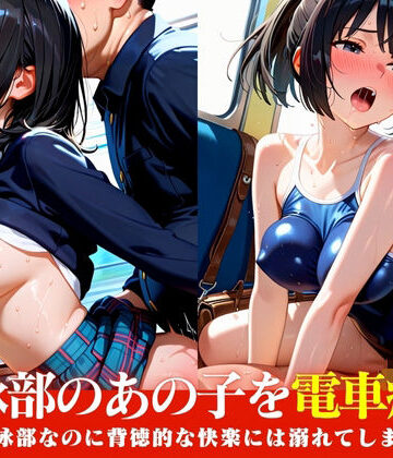 水泳部のあの子（女子校生）を電車痴● 〜水泳部だけど背徳的な快楽に溺れてしまう〜【おたまんじゅう❤制服】