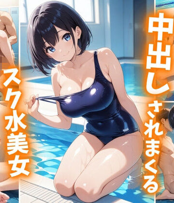 中出しされまくるスク水美女【巨乳素人に中出しくん❤巨乳】評価4.50