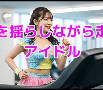 乳を揺らしながら走るアイドル【ノーマルアブノーマル❤動画・アニメーション】