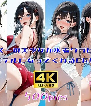 クラス一の美少女が水着グラビアのモデルになってくれるCG集【妄想サチュレーション❤巨乳】評価3.50