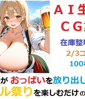 在庫整理品】女の子がおっぱいを放り出してビール祭りを楽しむだけのCG集2/3コ目【YOG❤イラスト・CG集】評価5.00