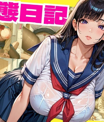 【爆乳彼女】JK彼女の大人までの秘密の変態日記【はなまる❤制服】