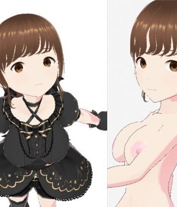 黒いドレスを着たお姉さん（セリフなし 3DCGモデル イラスト集）【パイアールフロンティア❤イラスト・CG集】評価1.25