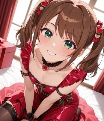 【男の娘】咲とプライベート撮影【人造緑❤イラスト・CG集】