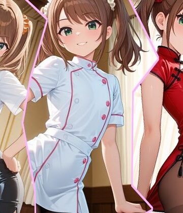 【男の娘】咲とコスプレイ【人造緑❤イラスト・CG集】