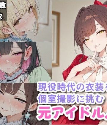 現役時代の衣装を着て個室撮影に挑む元アイドル人妻【ギャル刷❤ニーソックス】評価3.86