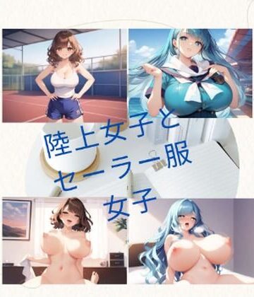 陸上女子とセーラー服女子【エロ動画投稿❤巨乳】