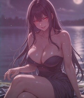 月夜の湖畔で膝の上で精気を搾られる【ワンコインボイス❤言葉責め】