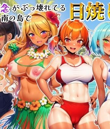 貞操観念がぶっ壊れてる南の島で日焼け女子校生たちとハメまくる話【シコリの森❤学園もの】