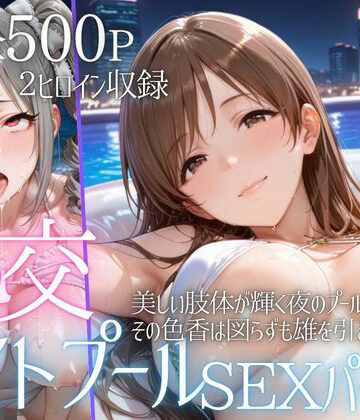 リフレッシュのはずが…ナイトプールでビキニ乱交SEX part4【AIアトリエ倶楽部❤巨乳】評価5.00