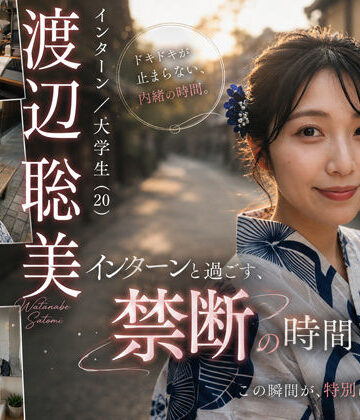 【AI生成】AI写真集 Vol.4 渡辺 聡美 インターン/大学生（24）「インターンと過ごす、禁断の時間」【Lumina-Reijin❤動画・アニメーション】