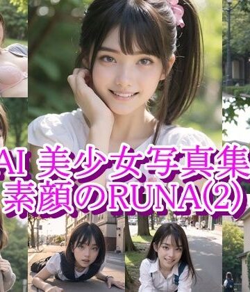 AI美少女写真集 素顔の RUNA – （2） 〜光に揺れる透明な笑顔〜【AiPaintFactory❤イラスト・CG集】