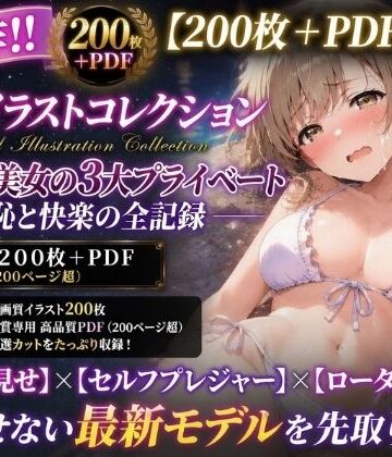 【200枚＋PDF】「……これ全部、キミに見せる秘密だからね……？」 ── 清楚系美女の濃厚プライベート密着・贅沢3大シチュエーション特化パック ──【こっそりビジョン工房❤パンチラ】