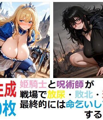 姫騎士と呪術師が戦場で放尿・敗北・逃走最終的には命乞いして拝尿するCG集【YOG❤ファンタジー】