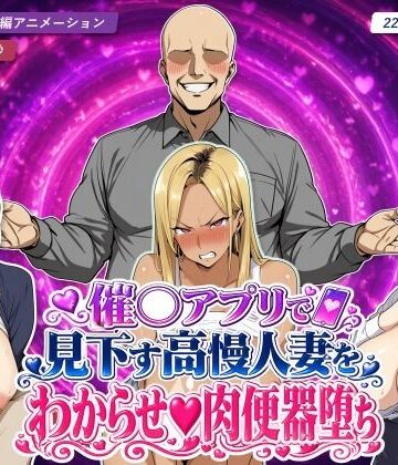 催○アプリで見下す高慢人妻をわからせ肉便器堕ち【エロエロ天国❤辱め】