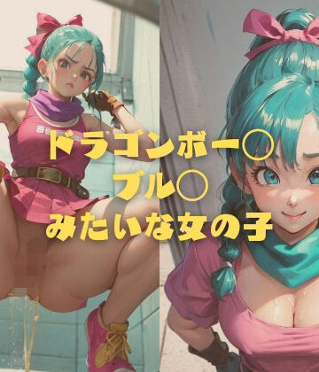 ドラゴンボー◯ ブル◯ みたいな女の子【縦軸と無花果❤イラスト・CG集】