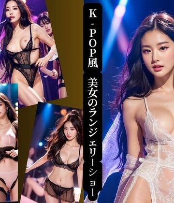 K-pop風美女の美女のランジェリーショー【AIプロデューサー❤アイドル・芸能人】