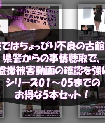 【△500●500】学校ではちょっぴり不良の古館友梨・県警からの事情聴取で、自らの盗撮被害動画の確認を強いられる:Vol.R001〜005のお得な5本セット！ヽ（゜▽、゜）ノ【Libido-Labo❤3DCG】