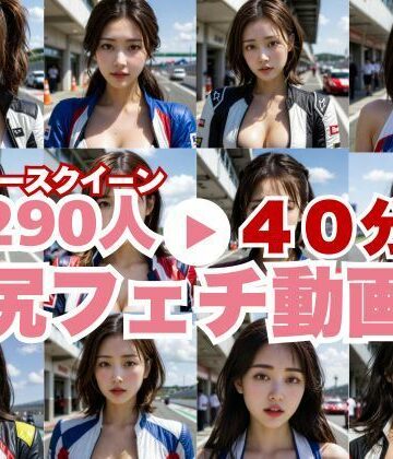 エロい夢が現実に！？レースクイーンのデカ尻！匂いを感じるほどのドアップで。【SF企画❤動画・アニメーション】