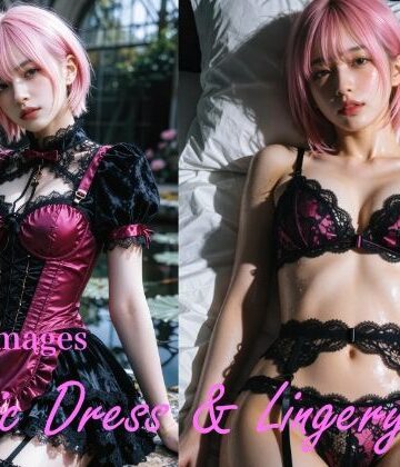 6K高画質保存版｜Elsefield Studio 0004-1＆2 Gothic Dress ＆ Lingery Collection｜ゴシック ドレス＆ランジェリー美女画像1000枚セット【Elsefield Studio❤イラスト・CG集】