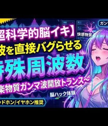 【超科学的脳イキ】脳波を直接バグらせる特殊周波数〜快楽物質ガンマ波開放トランス〜【ヒメゴト❤オナニー】